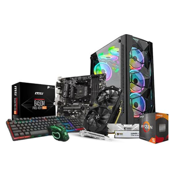 AMD Budget PC Build With Ryzen 5 5600 and Peladn RX580 8GB GPU