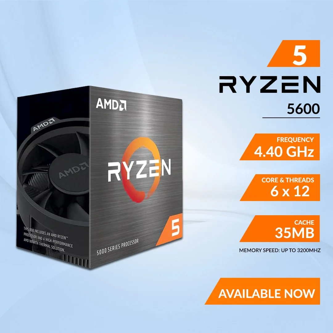 Amd ryzen 5 5600 desktop processor • See prices »