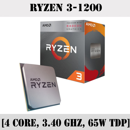AMD Ryzen 3 1200 Quad Core Processor 