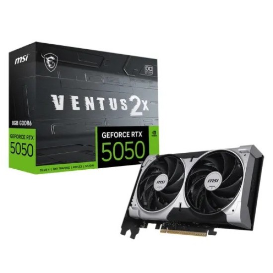 MSI GeForce RTX 5050 8G VENTUS 2X OC 8GB GDDR6 Graphics Card MSI GeForce RTX 5050 8G VENTUS 2X OC 8GB GDDR6 Graphics Card