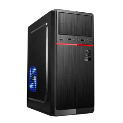 OVO M-1708R Mini Tower Black & Red Micro-ATX Desktop Casing