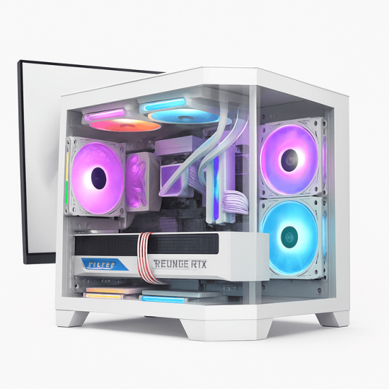 Ryzen 7 5700X Gaming PC Ft 8GB GPU + 22 Inch Monitor Ryzen 7 5700X Gaming PC Ft 8GB GPU + 22 Inch Monitor