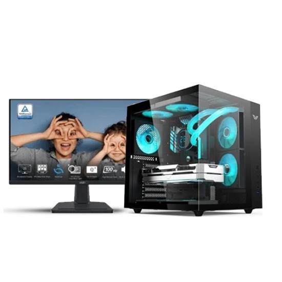 Ryzen 7 5700X Desktop PC + 8GB GPU+ 25 Inch Monitor Ryzen 7 5700X Desktop PC + 8GB GPU+ 25 Inch Monitor