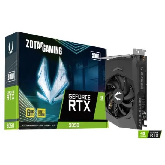 ZOTAC GAMING GeForce RTX 3050 6GB GDDR6 Solo Graphics Card ZOTAC GAMING GeForce RTX 3050 6GB GDDR6 Solo Graphics Card