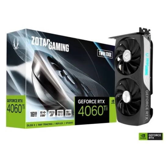 ZOTAC GAMING GeForce RTX 4060 Ti 16GB Twin Edge GDDR6 Graphics Card ZOTAC GAMING GeForce RTX 4060 Ti 16GB Twin Edge GDDR6 Graphics Card