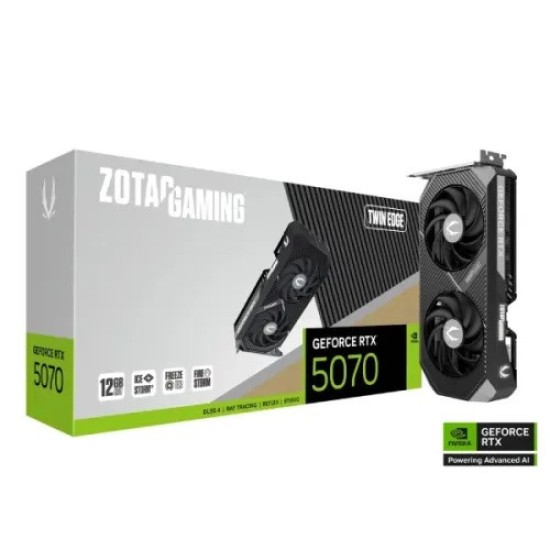 ZOTAC GAMING GeForce RTX 5070 Twin Edge 12GB GDDR7 Graphics Card ZOTAC GAMING GeForce RTX 5070 Twin Edge 12GB GDDR7 Graphics Card