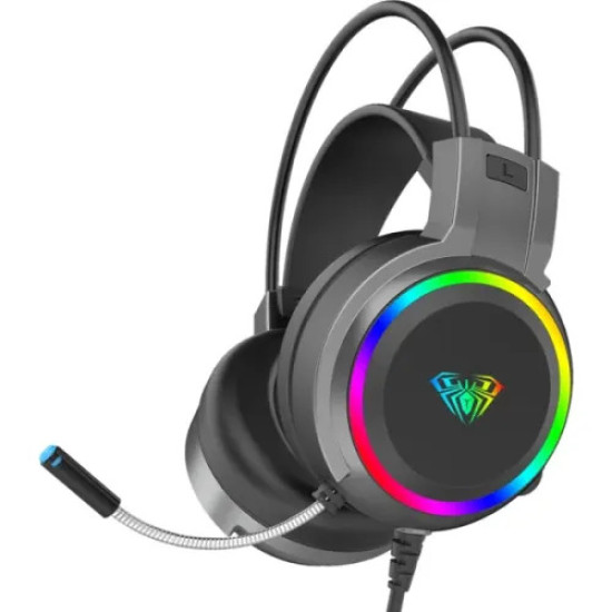 AULA S608 3.5 mm Wired RGB Gaming Headphone